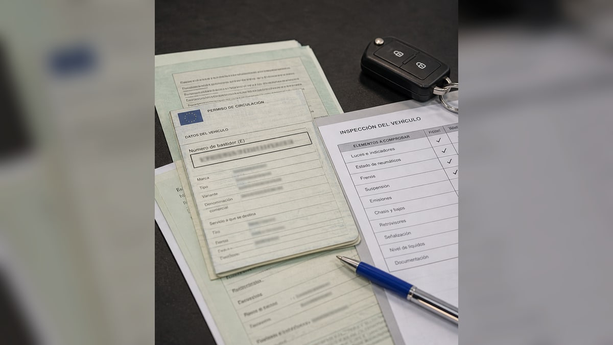 Documentación del vehículo y checklist de inspección